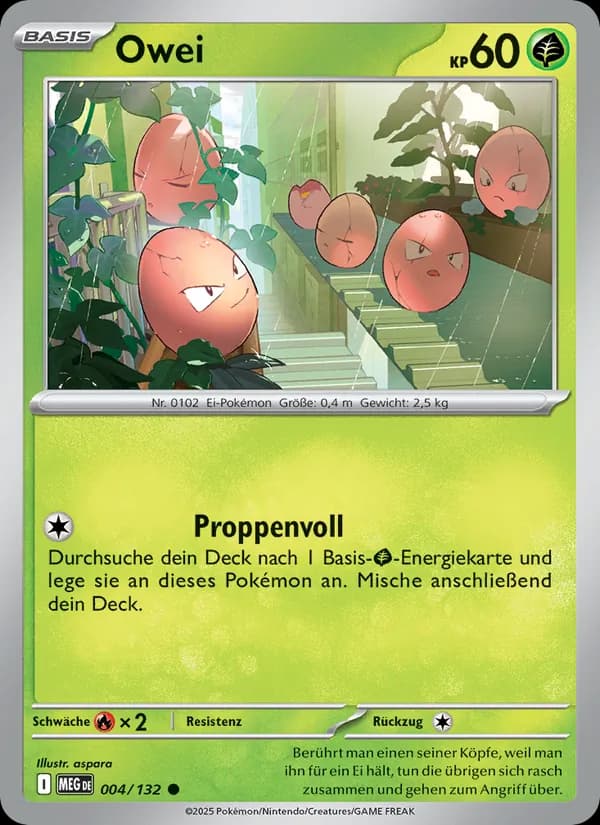 Owei card in German