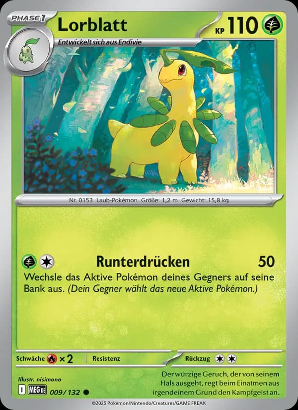Lorblatt card in German