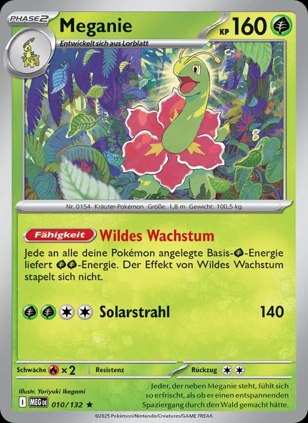 Meganie card in German