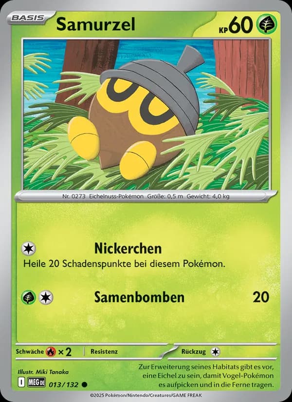 Samurzel card in German