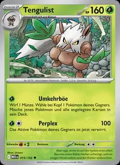Tengulist card in German