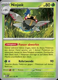 Ninjask card in German