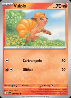 Vulpix card in German