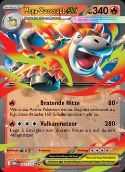 Mega-Camerupt-ex card in German