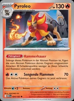 Pyroleo card in German