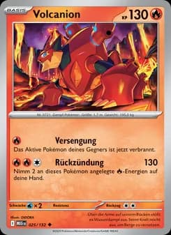 Volcanion card in German