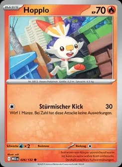 Hopplo card in German