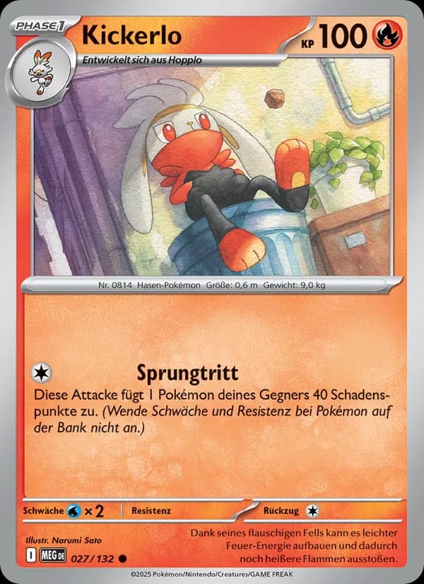 Kickerlo card in German