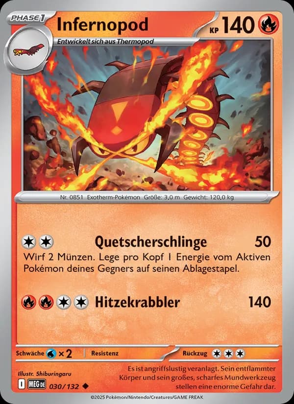 Infernopod card in German