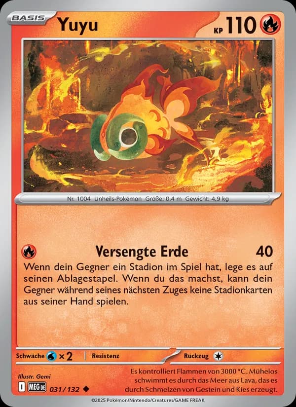 Yuyu card in German