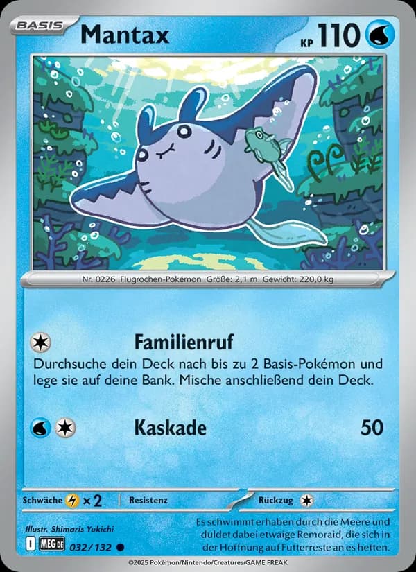 Mantax card in German