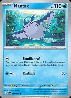 Mantax card in German