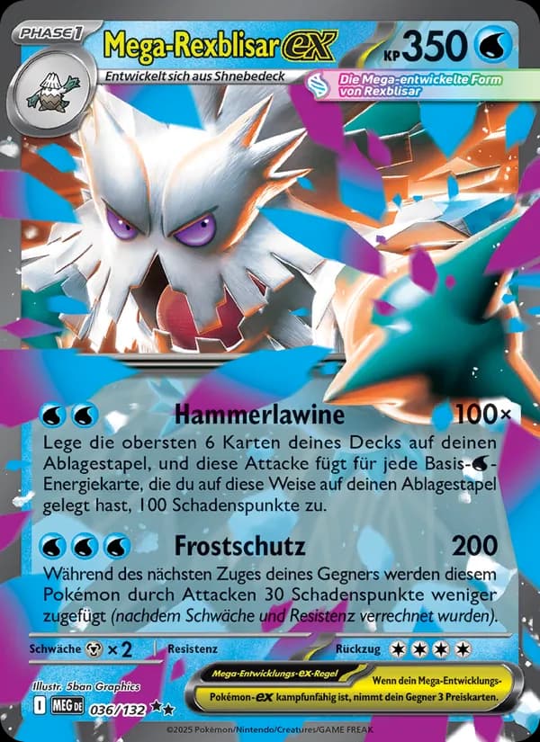 Mega-Rexblisar-ex card in German