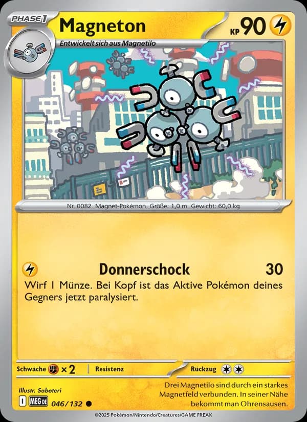 Magneton card in German
