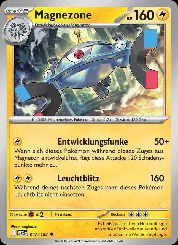 Magnezone card in German