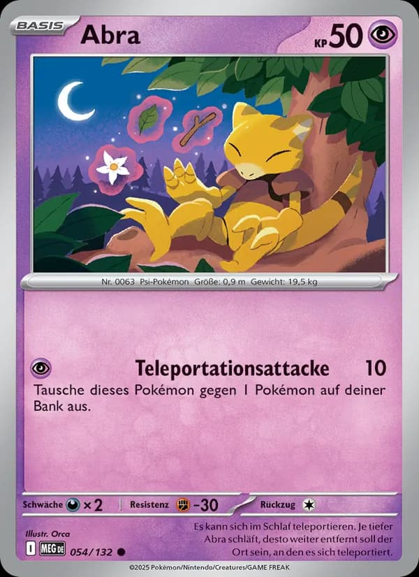 Abra card in German