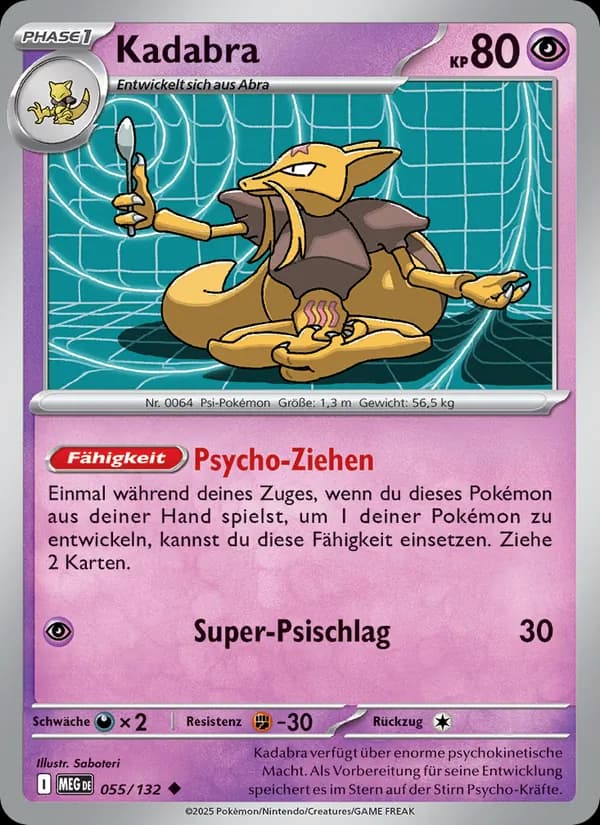 Kadabra card in German