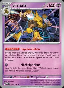 Simsala card in German