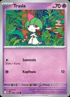 Trasla card in German