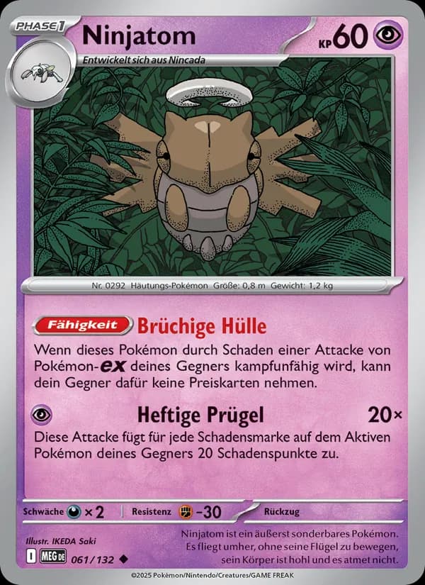 Ninjatom card in German