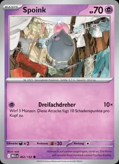 Spoink card in German