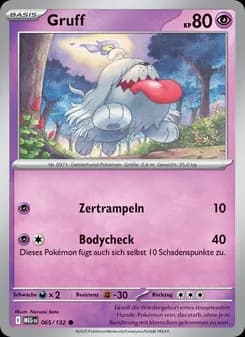 Gruff card in German