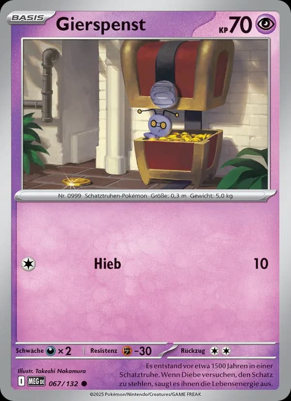 Gierspenst card in German