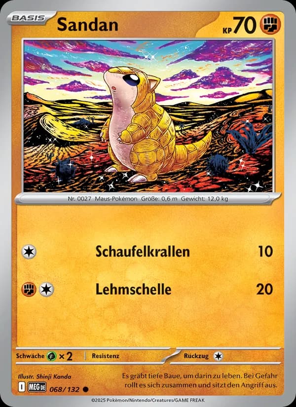 Sandan card in German