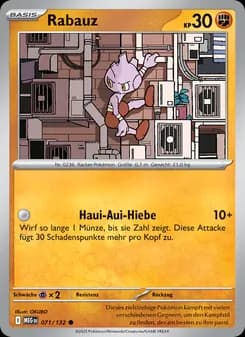 Rabauz card in German
