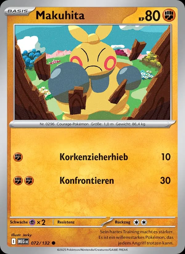 Makuhita card in German