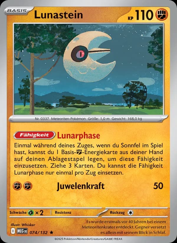 Lunastein card in German