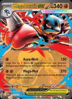 Mega-Lucario-ex card in German