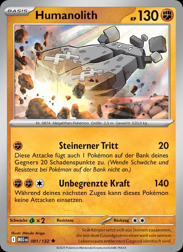 Humanolith card in German