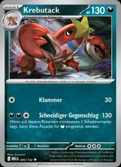 Krebutack card in German