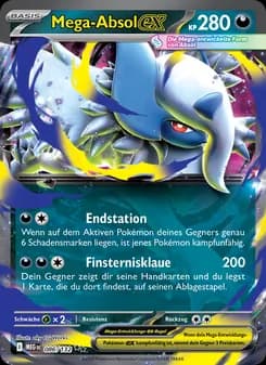 Mega-Absol-ex card in German