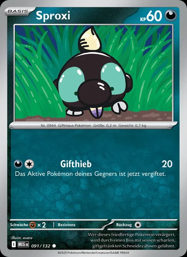 Sproxi card in German