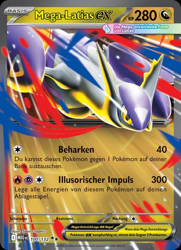 Mega-Latias-ex card in German