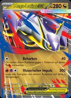 Mega-Latias-ex card in German