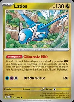 Latios card in German