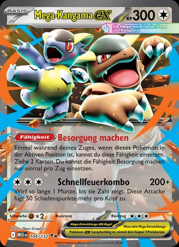 Mega-Kangama-ex card in German