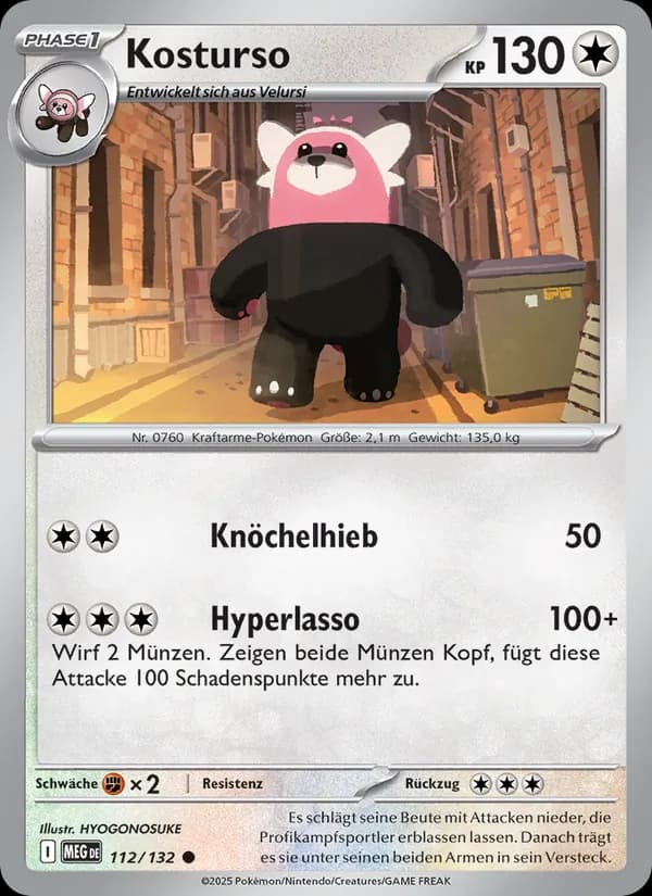 Kosturso card in German