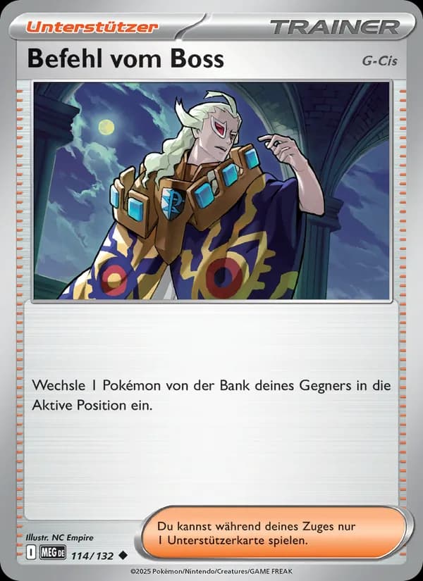 Befehl vom Boss card in German
