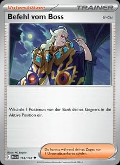 Befehl vom Boss card in German