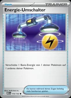 Energie-Umschalter card in German