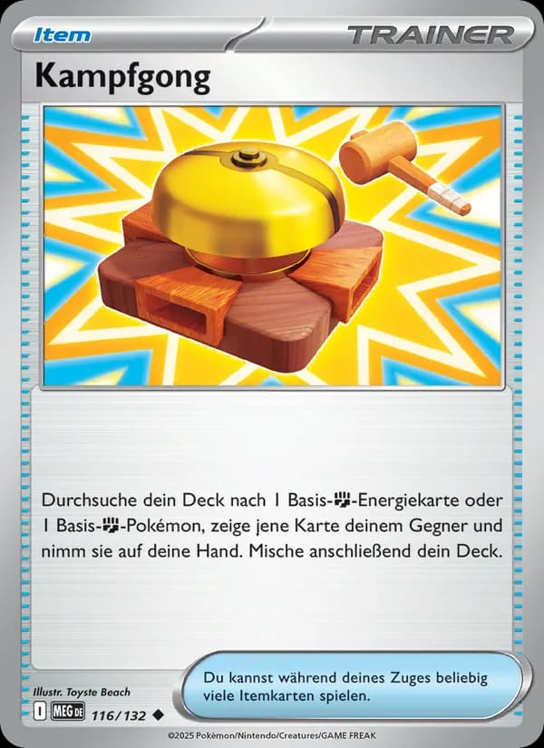 Kampfgong card in German