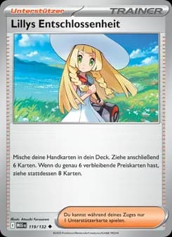 Lillys Entschlossenheit card in German