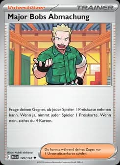 Major Bobs Abmachung card in German