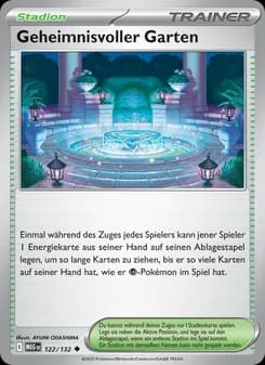 Geheimnisvoller Garten card in German