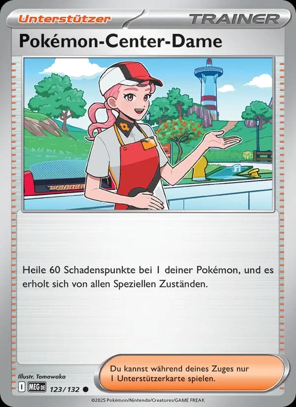 Pokémon-Center-Dame card in German