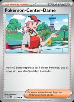 Pokémon-Center-Dame card in German